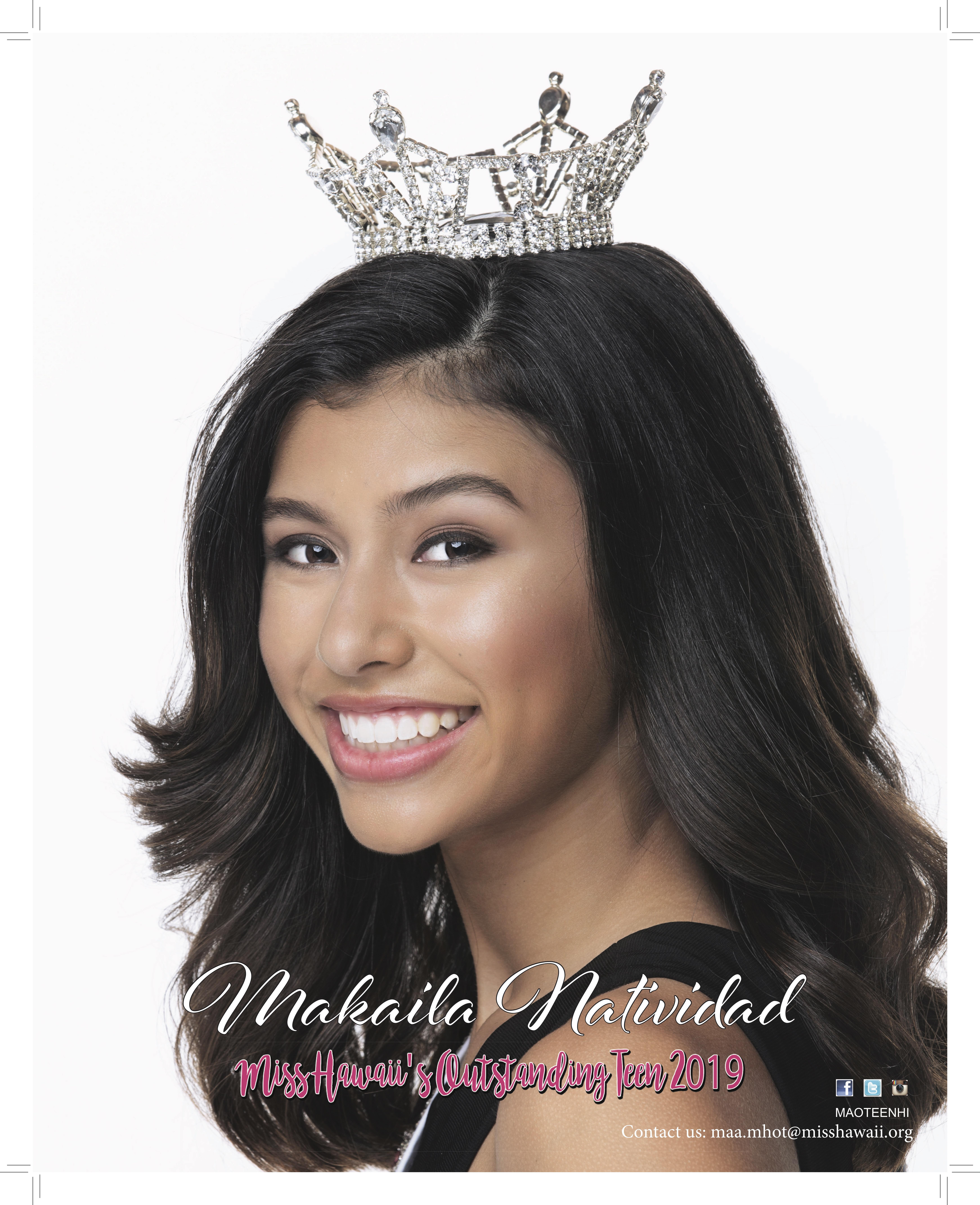 Miss Teen Hawaii 2019 - Makaila Natividad